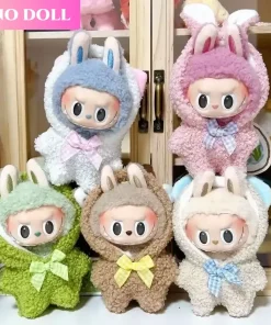 New Arrival Clothes Only 17cm Pendant Macaron Labubu Doll Clothes And Dress Change Toy Accessories Ornaments Festival Xmas Gifts