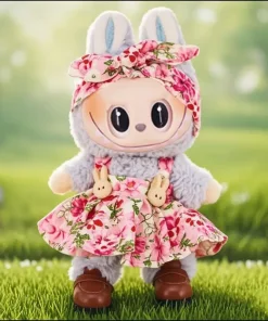 For 15-17cm Labubu Doll Clothes Dress Hair Band Canvas Shoe Accessories Kpop Idol EXO Clothing Labubu Decoration Glasses,Gift