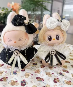 For 17CM Labubu v1/v2 baby clothes cute top winter sweater Match Hoodies Dolls Accessories Cute Decoration for labubu decoration