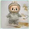Mini Doll’S Clothes Outfit Accessories For Korea Kpop Exo 15-17cm Labubu Idol V1 V2 Green Yellow Raincoat hat set Clothing Gift 2
