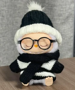 For Labubu Clothes Accessories Black and White Sweater Set Can Be Paired with Hats and Glasses Can Enhance Labubu's Temperament