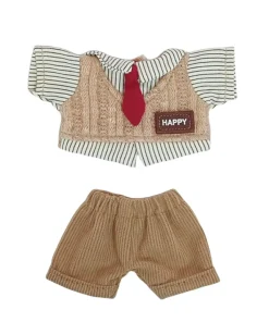 17cm Blind Box Keychain Labubu Outfit – Preppy Style Fake Two-Piece Set for Labubu Doll