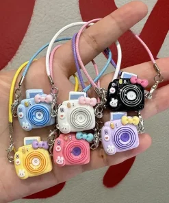 Mini DIY Camera Dress Up Plush Toy for 17cm Labubu Doll Accessories Dollhouse Hanging Neck Accessories Dollhouse Pendant