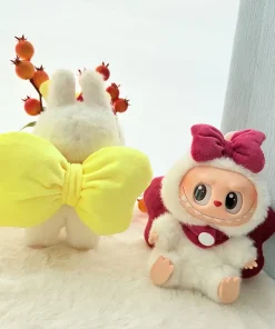 The First And Second Generations Of Labubu Baby Clothes Labubu Pendants Suspenders Skirts And Sitting Party Angel Bows Cute