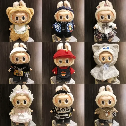 Only Clothes The 2025 New Labubu Doll Clothes Fashionable And Cute Vinyl Doll Set Cool Casual And Trendy Dressing Up Costume Set