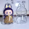 PopMart Monster Labubu Macaron Transparent Protective Cover  For Labubu Suitable For wearing clothes More big