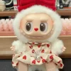 For 15/17cm Labubu Sports Style Zipper Sweatshirt Suit Doll Clothes Decoration Accessories Suitable for Ropa Labubu 2