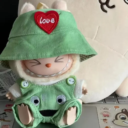 For 17cm 3.0 Ropa Labubu V1 V2 V3 outfit clothes Time to chill doll clothes for labubu II Doll cute clothes