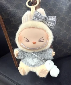 17cm labubu clothes outfit Plush doll clothes Macaron Cute Clothing DIY Kid Gift  Dog Clothes Hair accessories v1 v2 clothes