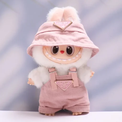 For 17cm Labubus Mini Doll Clothes Outfit Hat Bag Clothes Shoes Labubu II Doll Accessories Cultivate Sitting Party Game Toys
