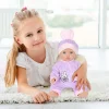 18Inch/45CM Baby Dolls Lovely Plush Rabbit Pajamas Hat Set Born Baby Doll Outfit Reborn Baby Doll Clothes Toy Wear Girl Gift