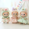 17cm Labubu V2 V1 Purple Dress Doll Clothes Outfit Accessories Idol Doll Clothing for Kid Gift Labubu Ropa 2