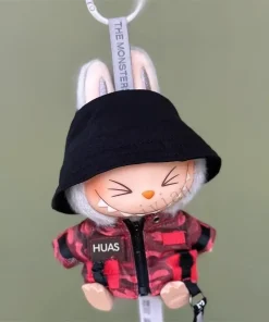 Mini Doll'S Clothes Outfit Accessories For Ropa Labubu Idol 10cm cotton doll Windbreaker overalls windproof jacket Clothing Gift