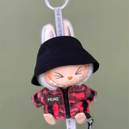 Mini Doll'S Clothes Outfit Accessories For Ropa Labubu Idol 10cm cotton doll Windbreaker overalls windproof jacket Clothing Gift