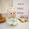 Party  Labubu Clothes Sweet Skirts with Fresh Colors and Straw Hats Country Style First and Second Generation Labubu Clothes