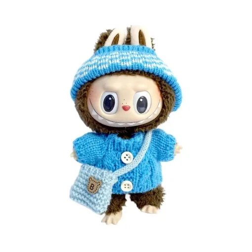 Labubu fashion dress, doll clothing accessories v1 v2,labubu fashion designer, 15/17cm doll toy.