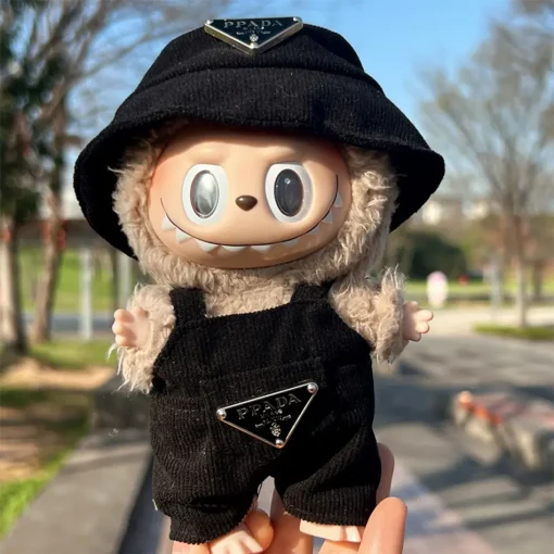 Labubu Corduroy Mini Doll Clothing Set Toys Cute Hats Clothes Shoes Vinyl Doll Accessories Training Sitting Party Games Toys