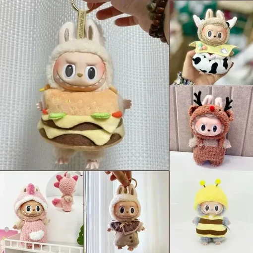 Mini Plush Doll'S Clothes Outfit Accessories For Korea Kpop Exo Labubu V1 V2 Idol Dolls Pit strip climbing suit Clothing Gift