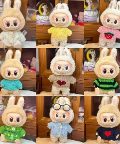 For 17cm Labubu Outfit Clothes Vinyl Face Doll Clothes Macaron Best Decoration Fashion Cloth Dolls Accessories[Clothes Only]