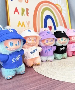 The first second and third generations of Labubu clothes pendant Labubu sitting baby clothes LA baseball suit trend