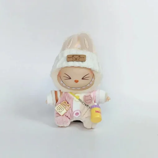 1st & 2nd Generation Keychain Labubu Doll Outfit Vinyl Blind Box Baby Clothes Set - Cute