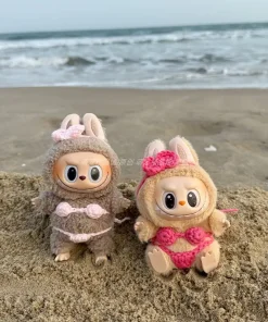 Only Baby Clothes 17cm Labubu Sitting Posture Doll Hand Doll Baby Clothes Bikini Suit Change