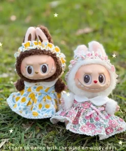 Spring & Summer Dress Up for Labubu Ropa Cute Flower Themed Outfit for V1/V2 Labubu Doll Accessories Clothes
