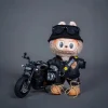 17cm Labubu Doll Outfits Designer Leather Labubu Doll Clothes Mini Labubu Doll Accessories Anime Plush Toys Accessorie Clothing