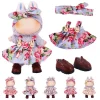For 17cm Labubu Doll Clothes Into Energy Blind Box Labubu Pendant Accessories Clothing Set King Crown Red Cloak Clothes 3