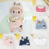 1PC Corduroy Suspenders T-shirt Set Adorable Labubu Cartoon Onesie-Change Accessories Mini Cute Clothes