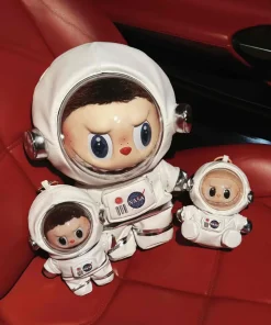 Only Clothes 38cm Labubu Spacesuit Baby Bag Traffic Uniform Suit Spacesuit Baby Clothes Tide Play Replacement