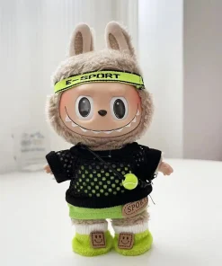 17cm Labubu Doll Outfits Designer Luxury Labubu Doll Clothes Tennis Junior Series Plush Toys Clothes Labubu Doll Accessories