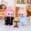 15CM Doll Clothes Colorful Sports Style Zipper Casual T-shirt 2-Piece Set for Labubu Clothes Obitsu 11 Cotton Dolls Clothing