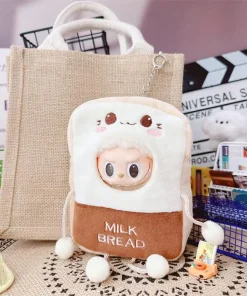 Only The Labubu Figurine Clothes, 17cm In Size, Are Dressed Up As Accessories For The Bread Slice And Toast Pendant Clothing