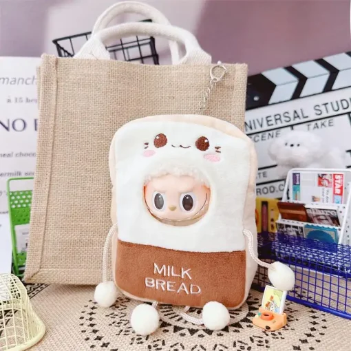 Only The Labubu Figurine Clothes, 17cm In Size, Are Dressed Up As Accessories For The Bread Slice And Toast Pendant Clothing
