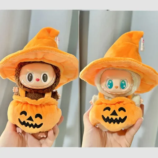 Halloween Clothing Plush Doll'S Clothes Outfit Accessories For Korea Kpop Exo Labubu I II Idol Dolls Sitting Party Pumpkin Suit
