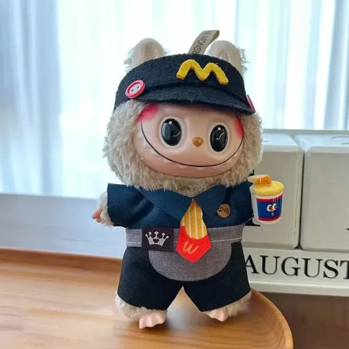 For 17cm Labubu Doll Clothes Hoodies Doll Clothes Color Match Hoodies Dolls Accessories Cute Decoration Little Cloths