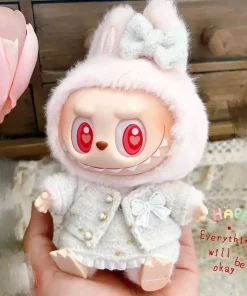 Mini Plush Doll'S Clothes Outfit Accessories for Korea Labubu Idol V2 Sitting Party Autumn and Winter Beautiful Set Clothing