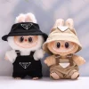 Labubu Corduroy Mini Doll Clothing Set Toys Cute Hats Clothes Shoes Vinyl Doll Accessories Training Sitting Party Games Toys 2
