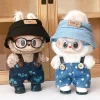 New corduroy For Labubu Doll Clothing Set Hat 17cm Clothes Shoes Doll DIY Accessories Training Sitting Party Games Toys Gifts
