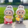 Only Clothes 17cm Labubu Vinyl Doll Raincoat Leather Clothes Change Doll Change Doll Clothes Suit 2