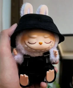 Hot Sale Mini Doll 17cm Labubus Doll Clothes Outfit Hat Clothes Rompers 1 2 Labubu Doll Accessories Sitting Party For Child Toys