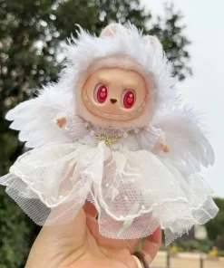 17cm Labubu I II Idol Dolls Clothes Kawaii Cute Sheep Dress Accessories Korea Kpop Exo Clothing Plush Doll'S Clothes