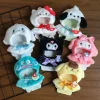 1PC Corduroy Suspenders T-shirt Set Adorable Labubu Cartoon Onesie-Change Accessories Mini Cute Clothes 2