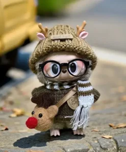 Only Clothes Cute Mini Plush Doll's Clothes Outfit Accessories For Kids Gift  Labubu Dolls Clothing Cherry Skirt Set