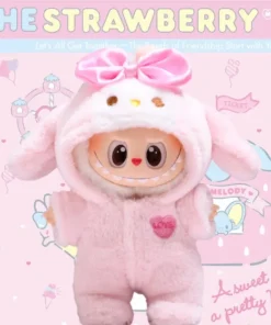 17cm  Doll Plush Dress Up Labubu Doll's Clothes Set Trendy and Cute Garment Suit Toys Dolls Accessories