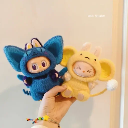 [Only Clothes] 2025 New 17cm Labubu The Monsters Stitch Costume Labubu Clothescreative Cartoon Macaroon Clothes