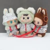 10cm New Baby Clothes Milk Whisper Series “Cream Bear” Cotton Doll Doll Dress Strap Pants Set Cute Clothes No Doll 3