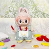 The Second Generation Plush Toy Pendant Labubu Clothes Keychain Ragcloth Sitting Party Baby Clothes Small Skirt Ragcloth Clothes 2