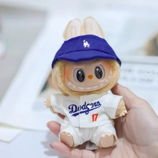 Labubu Doll Clothes 15/17cm Labubu Clothes Sitting Party Number 17 Baseball Clothes Children'S Clothes Diy Doll Accessories Gift